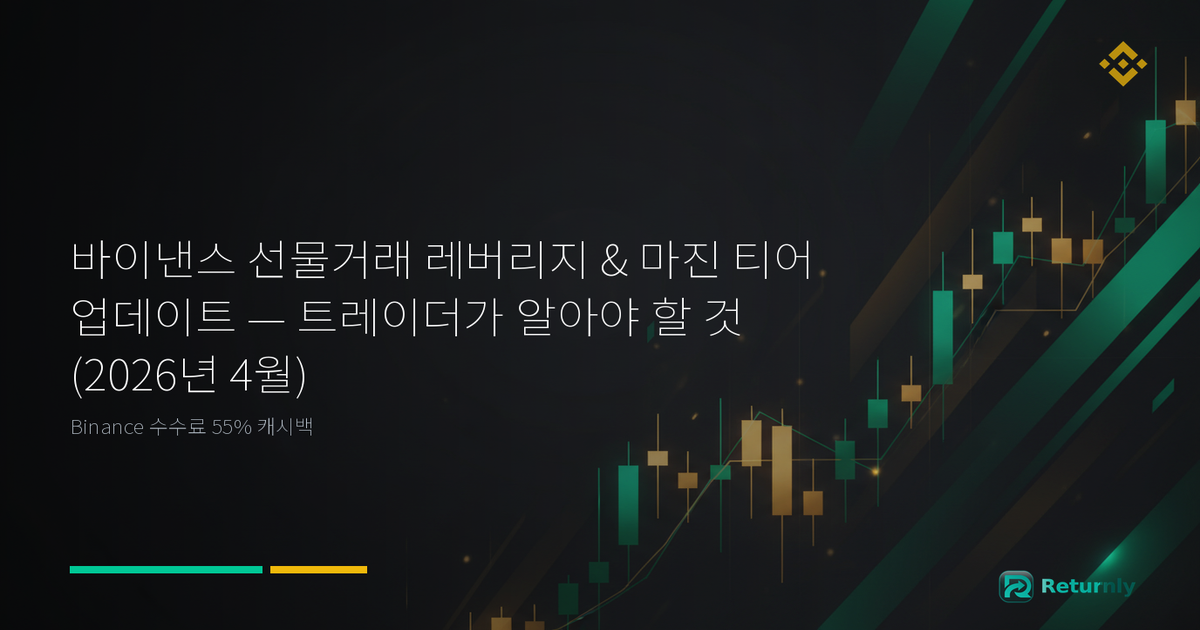 바이낸스 선물거래 레버리지 & 마진 티어 업데이트 — 트레이더가 알아야 할 것 (2026년 4월)