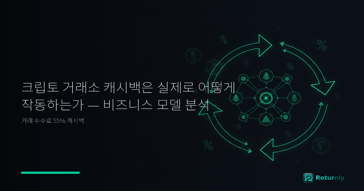 크립토 거래소 캐시백은 실제로 어떻게 작동하는가 — 비즈니스 모델 분석